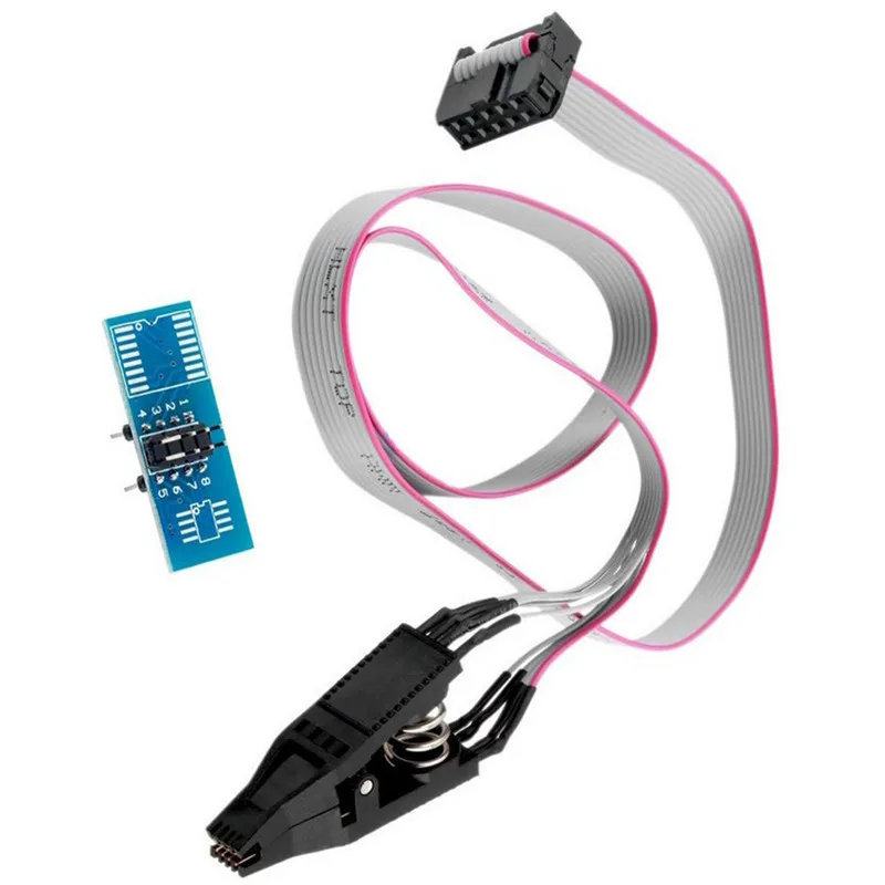 SOIC8 SOP8 DIP8 Формат Флэш Памяти зажим для проверки ИС розетка адаптер BIOS 24 25 93 USB