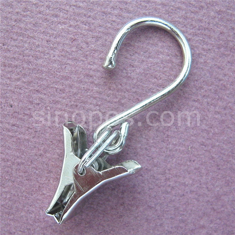 Стальной зажим с крючком 5 см железные крючки для штор носок шарф ткань Постер