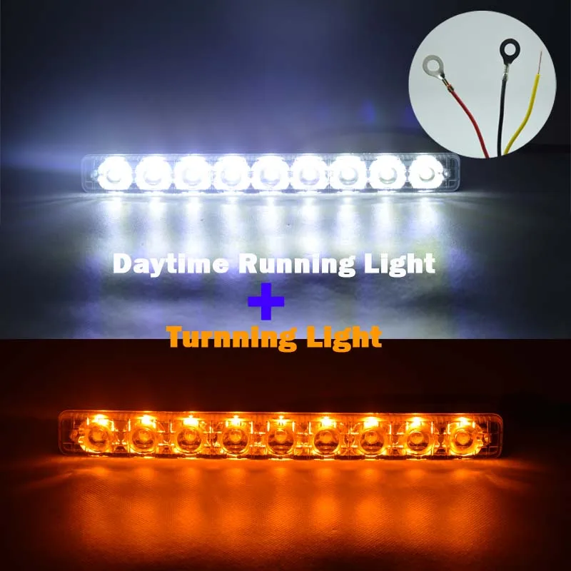Автомобильные универсальные светодиодные дневные ходовые огни AICARKAS высокой
