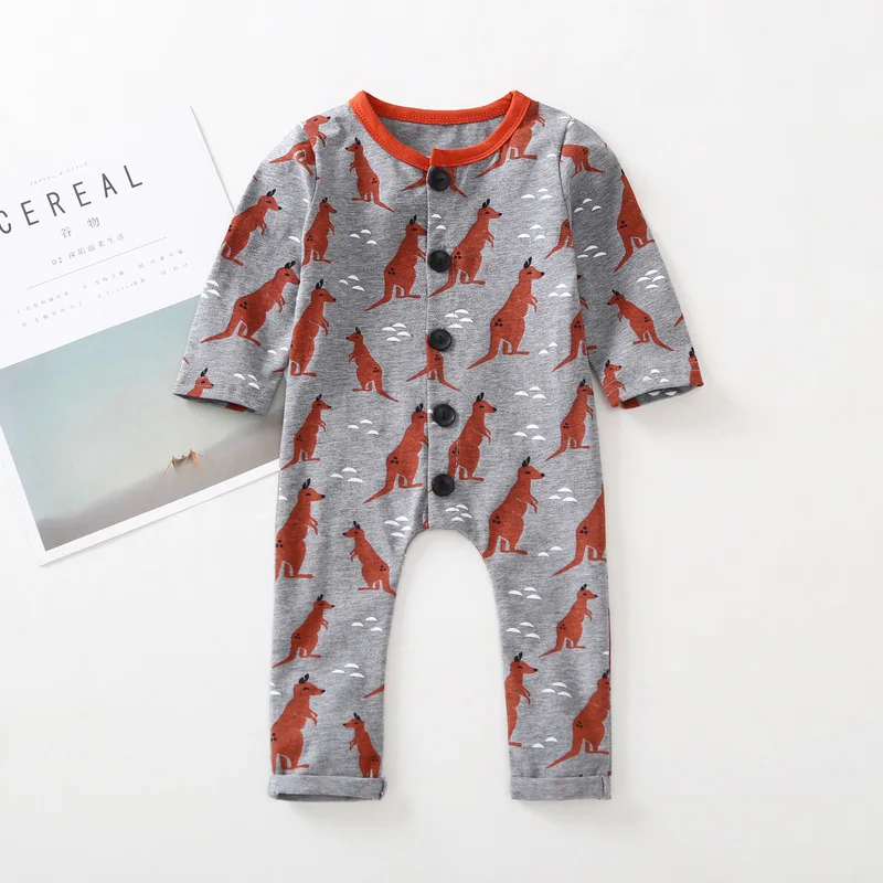 Newborn Baby Clothing Long Sleeve Baby Rompers Little Kangaroo one piece bodysuit Infant Baby Jumpsuit