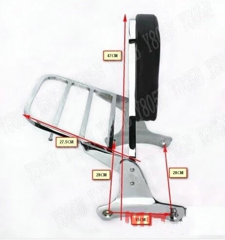 Спинка Sissy бар багажная стойка для Honda Shadow ACE VT400 VT750 1998 1999 2000 2001 2002 2003|rack|rack 19rack bar |