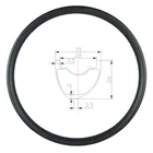 Бескамерный углеродный обод 29er MTB AM ENDURO, 35 мм, бескамерный, асимметричный, 28 мм, глубокий UD 3K, матовый глянцевый 24, 28, 32, 36 отверстий, 29in колесо