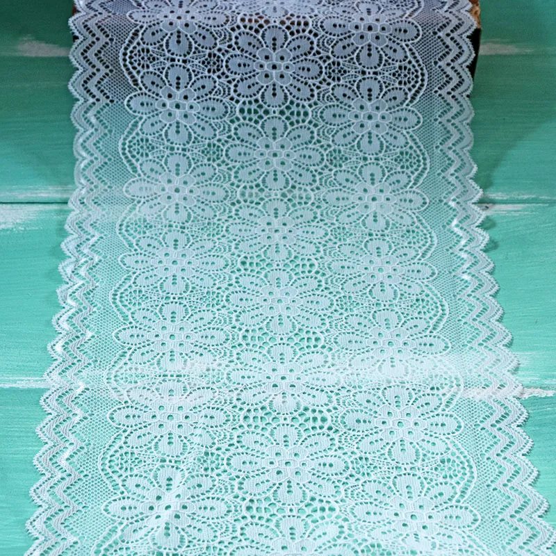 2Yards Daisy Flowers White Lace Trim Ribbon Embroidered Elastic Fabric DIY Crafts Sewing Accessories Wedding Hair Garments | Дом и сад