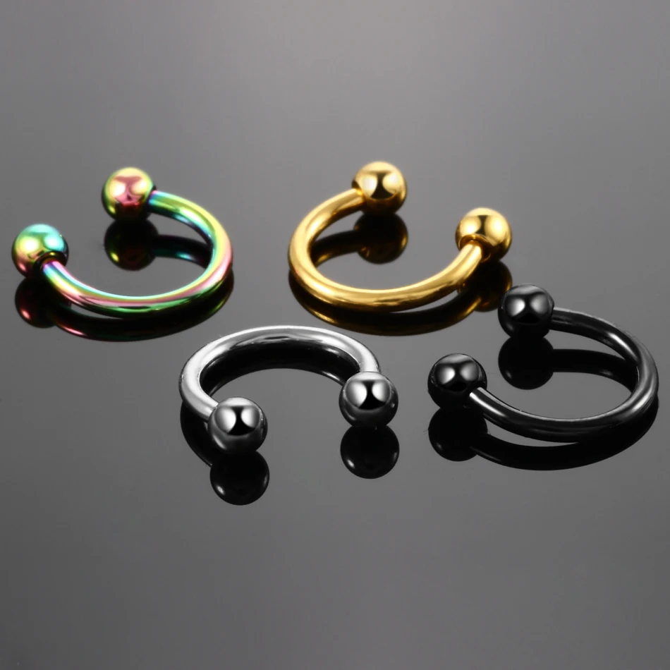 Круглое кольцо с шариковой головкой украшение для пирсинга в форме подковы Для