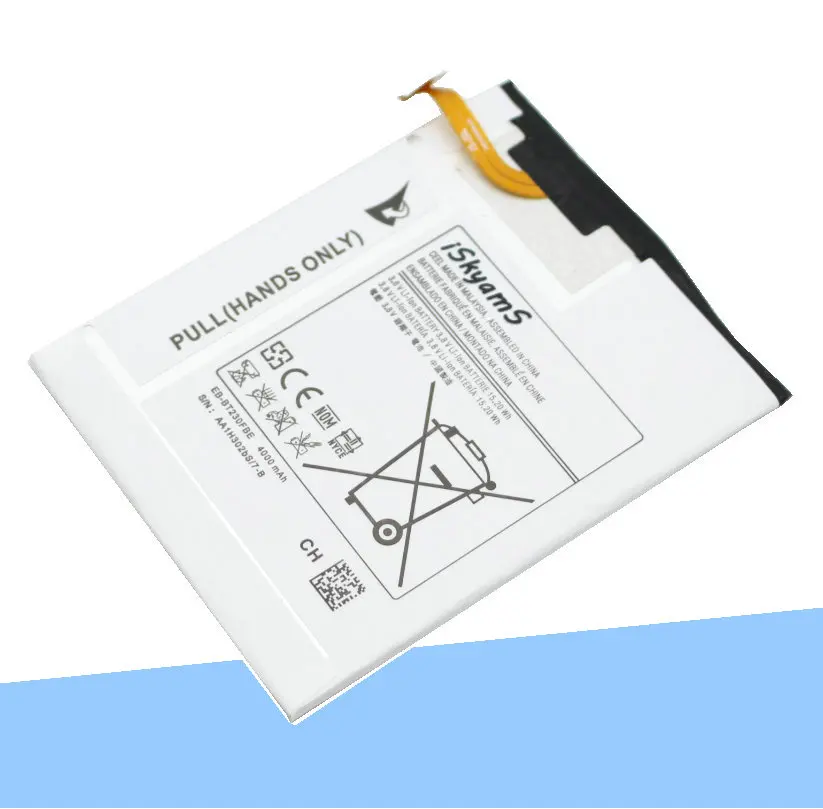 10 шт./лот 4000 мА/ч EB-BT230FBE Аккумулятор для планшета SamSung Galaxy Tab 4 7 0 &quotуголок T230 T231 T235