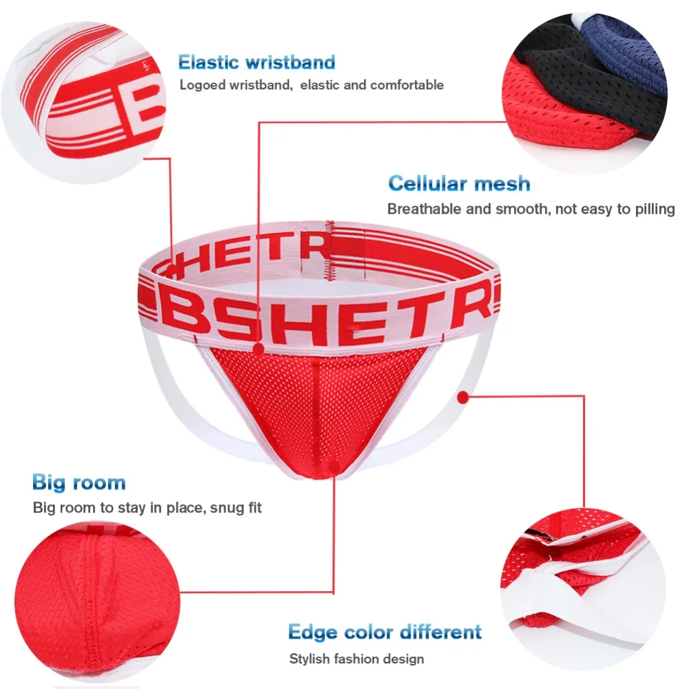 Мужское нижнее белье новинка 2019 сексуальные мужские стринги из сетчатой ткани