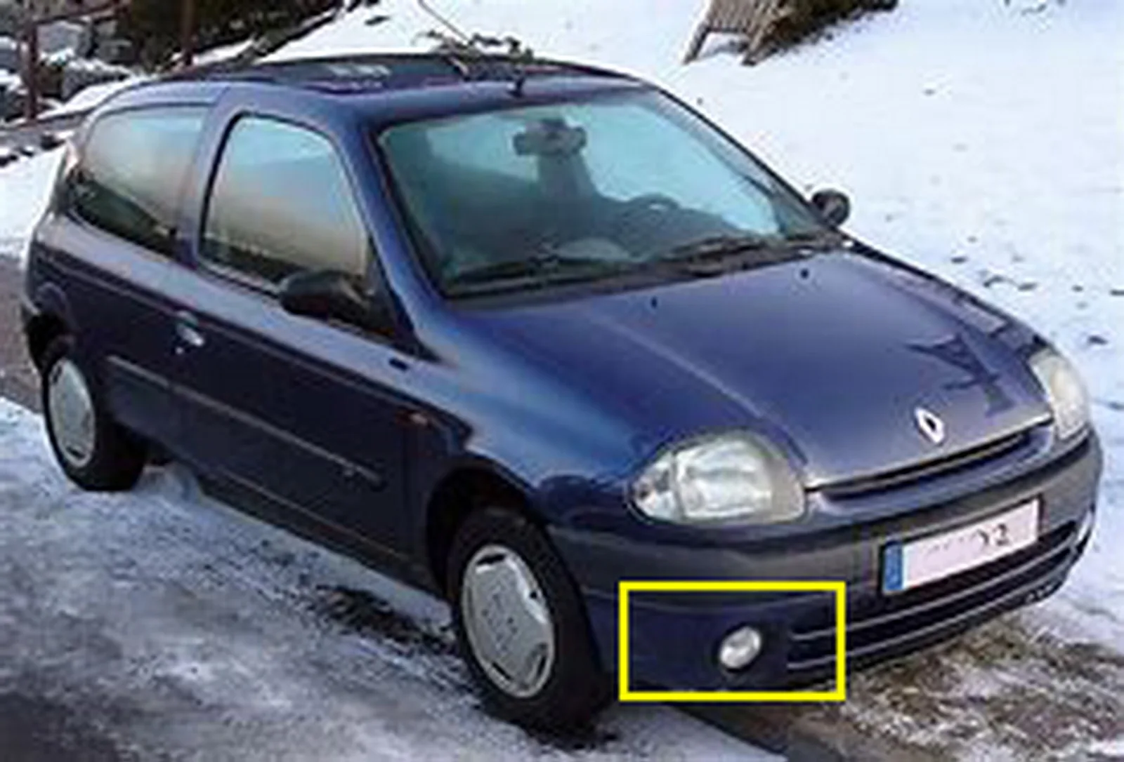 ANGRONG 1x переднего бампера Туман светильник лампы для Renault Clio 2000 2013 правой стороны