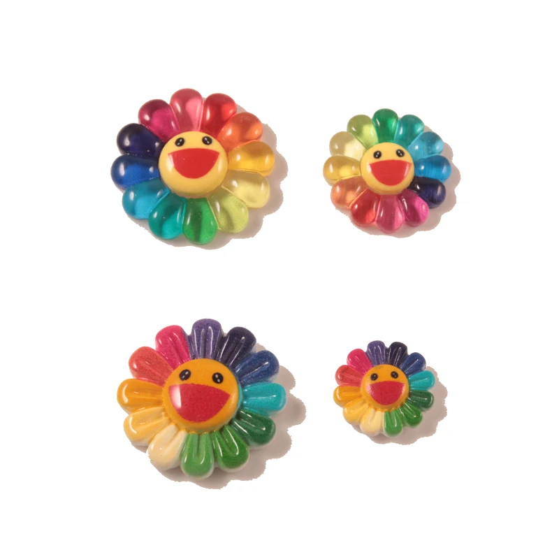 Плоское украшение из смолы Шарм Высокое качество Хризантема и Подсолнух