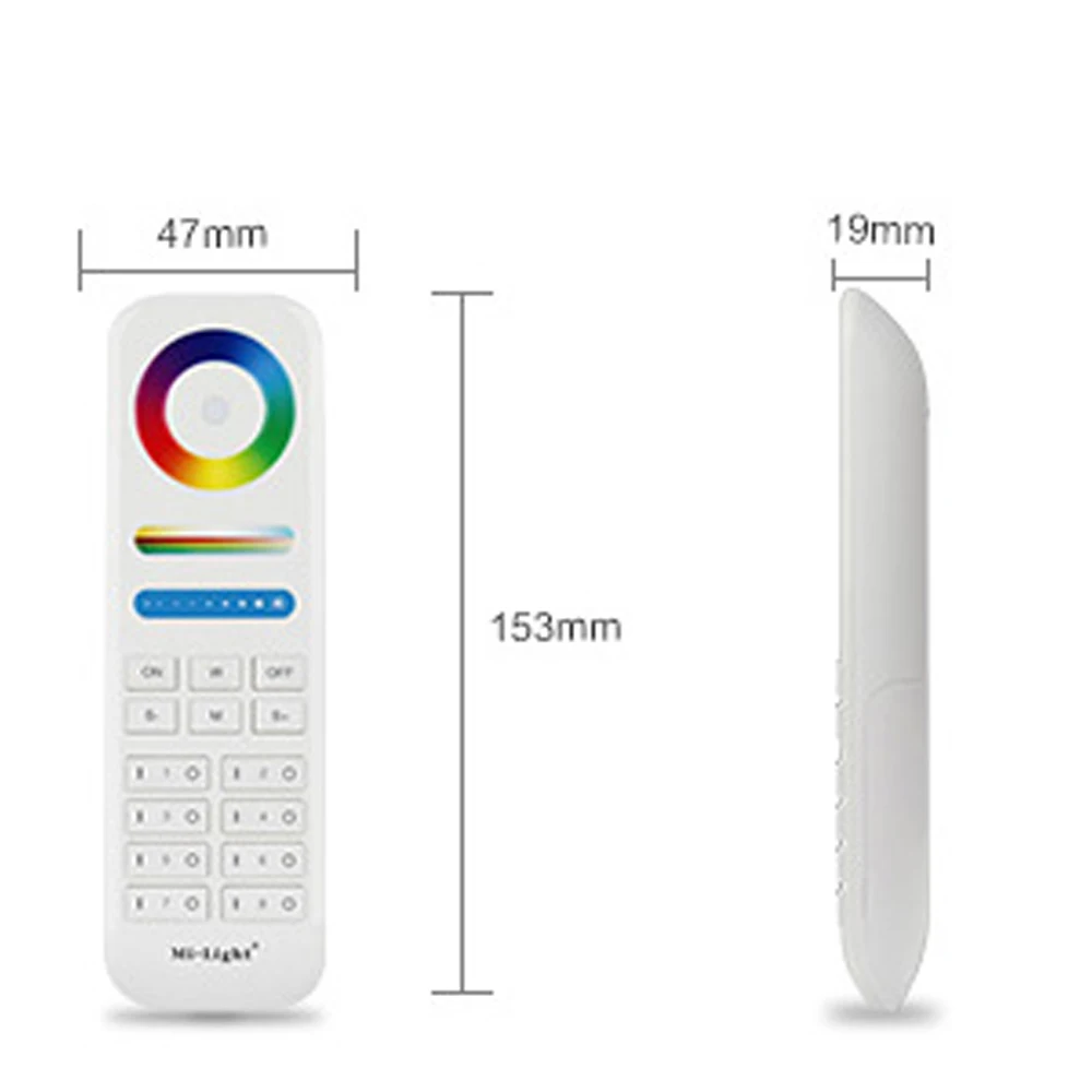 MiLight RGB CCT wifi 2,4G 8Zone RF Диммер FUT089 пульт дистанционного управления B8 Сенсорная панель настенный rgbw LS2 5в1 контроллер для светодиодной ленты