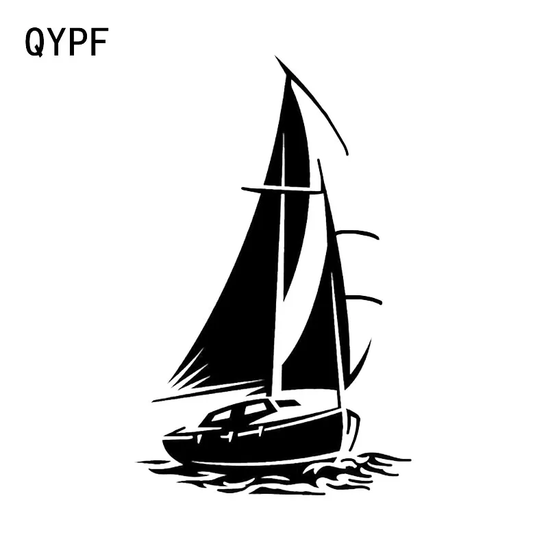 Смешная Виниловая наклейка QYPF 10*16 см для яхты лодки морского океана|Наклейки на