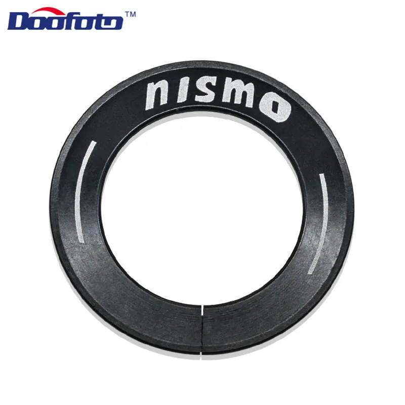 Start Ring Black Doofoto аксессуары для стайлинга автомобилей кнопка запуска двигателя кольцо для Nissan Nismo фиолетовый желтый черный руль Декор колес цвет стикер - Название цвета: Start Ring Black
