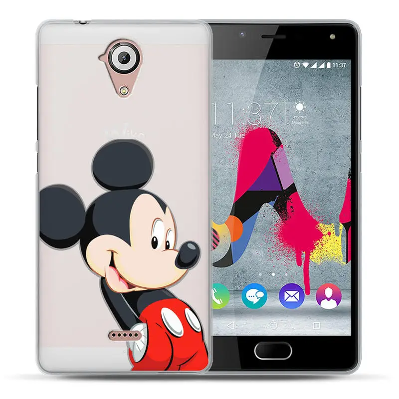04 Микки силиконовый чехол для Wiko U Feel легкий Lenny 3 чехол силиконовый мягкий бант из ленты TPU с изображением фламинго чехол-накладка для телефона чехол для чехол-книжка Lenny 3 Capinha Etui - Цвет: 04