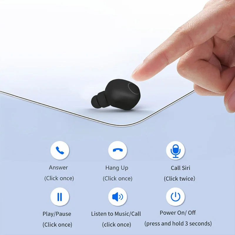 1 пара Bluetooth наушников спортивные водонепроницаемые стереонаушники вкладыши