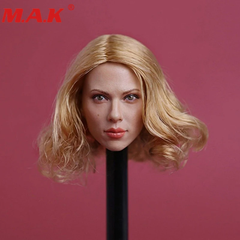 Коллекция 1/6 года scarlett Johansson короткие светлые волосы голова девушки-девушки для