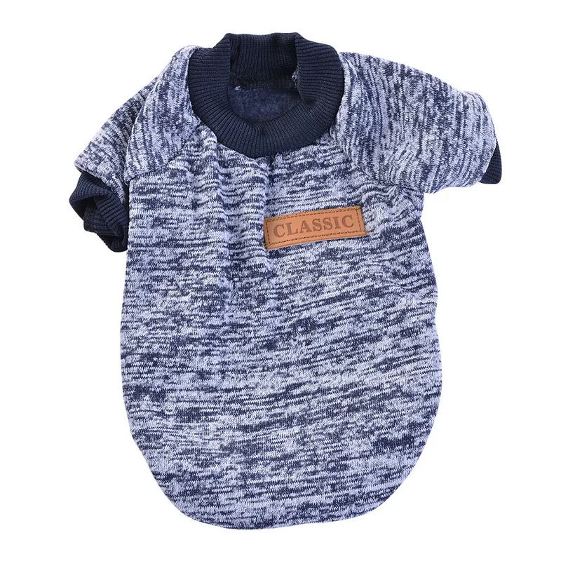 Одежда для собак маленьких мягкий свитер собаки одежда зимняя классическая