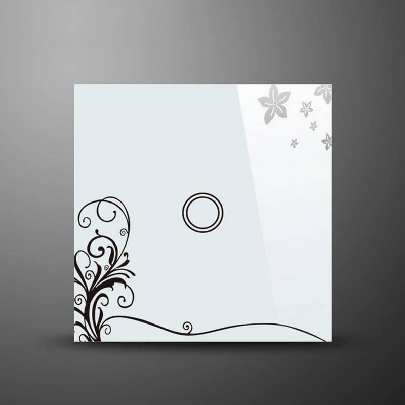 Светодиодный выключатель европейского стандарта 1 клавиша сенсорный света с