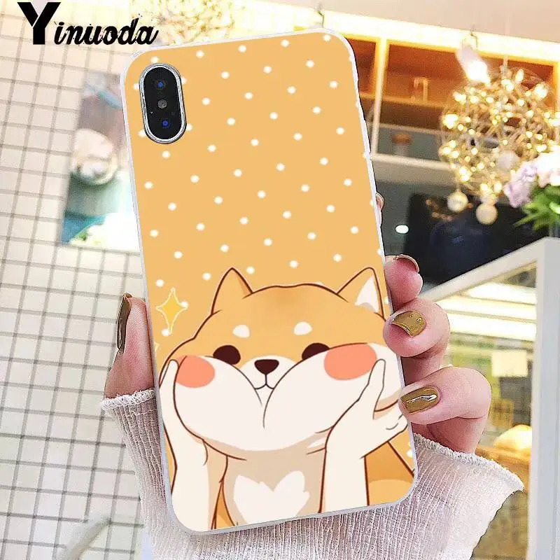 Yinuoda животное Шиба ину DIY Окрашенные красивый мягкий чехол для телефона iPhone 8 7 6 6S