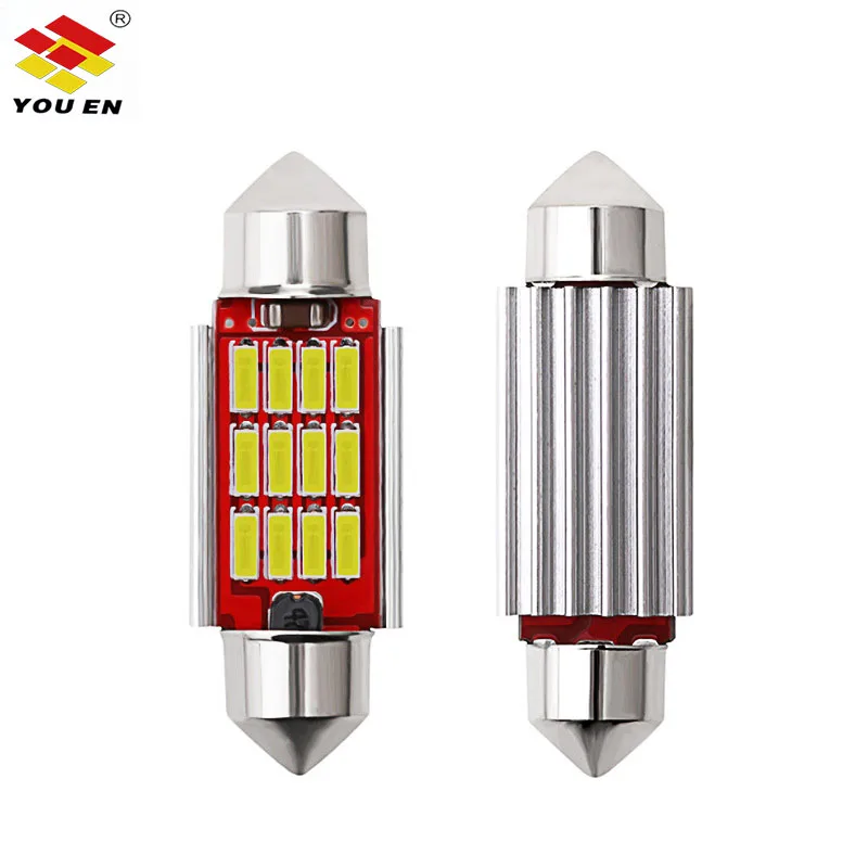 YOUEN 1 шт. 4014 SMD C5W C10W светодиодный автомобильный купольный светильник свет