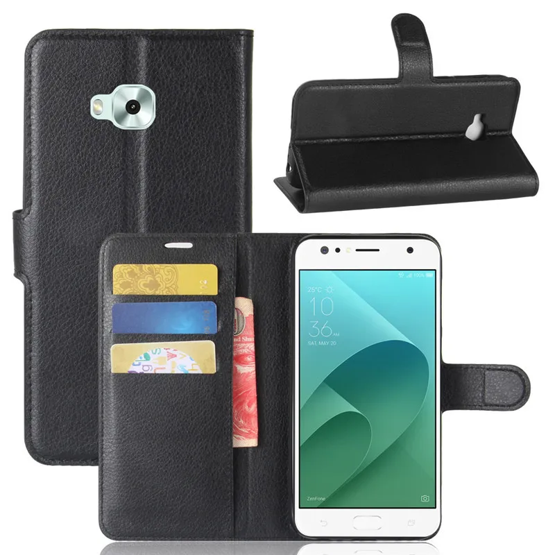 Для Asus Zenfone Live ZB553KL чехол 5,5 дюймов чехол для телефона из искусственной кожи для Asus Zenfone Live ZB553KL ZB ZB553 553 553KL KL откидная крышка