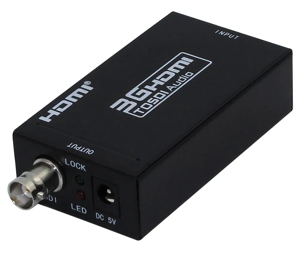 1 шт. только Мини 3g 1080 P HDMI к SDI SD-SDI HD-SDI 3g-SDI HD видео конвертер с адаптером питания в розничной упаковке