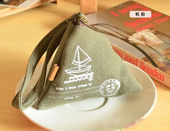 1 шт. случайный дизайн-Ручной Чехол-кошелек для мелочи 9 см холщовый Карманный