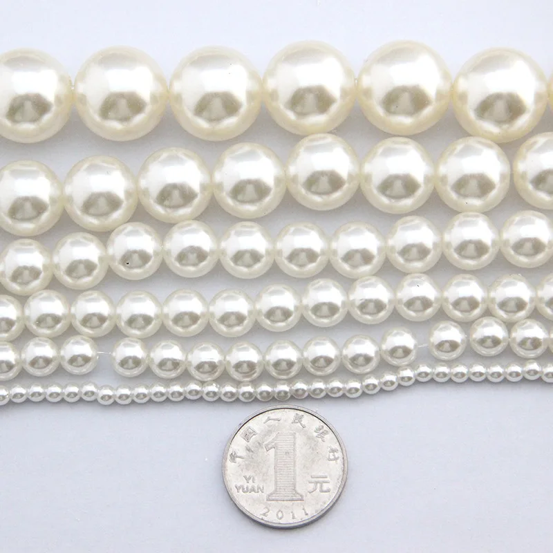 4/6/8/10/12/14/16/18/20 мм 1 упак. свободные пространства одежды бисер DIY Pearl ABS круглые