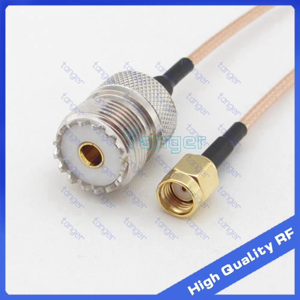 Tanger разъем типа папа для SO239 UHF гнездо прямое SO 239 с 20 см 8 дюймов RG316 RF коаксиальный