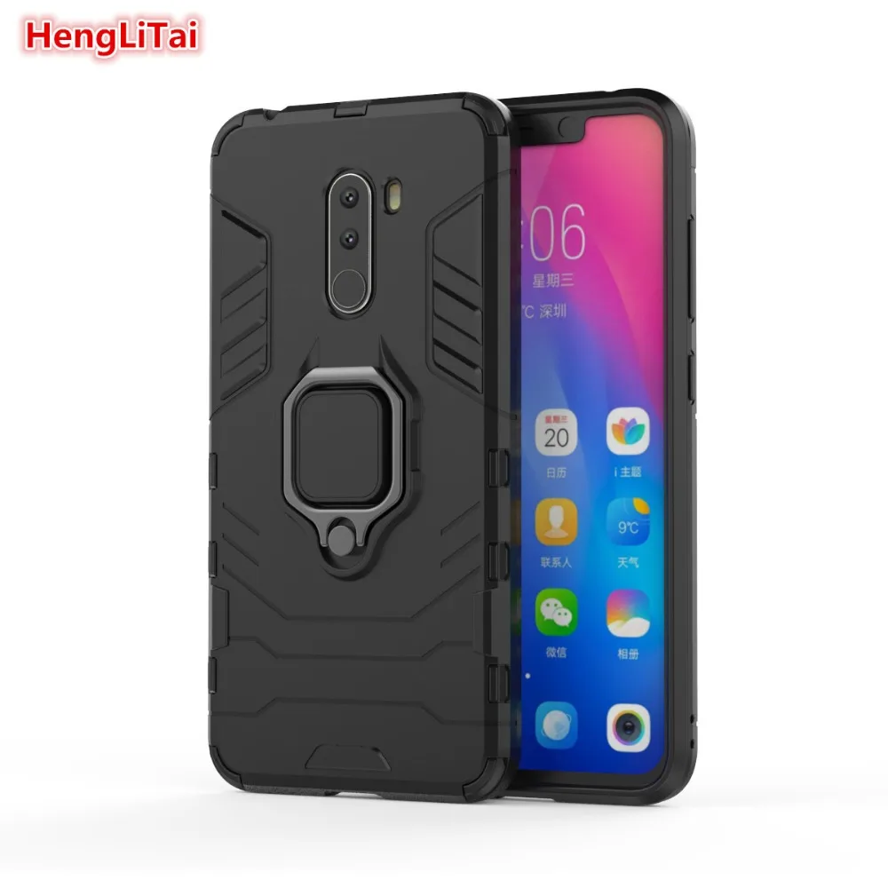 Роскошное кольцо Броня чехол для Xiaomi F1 (2018) Магнитный Анти осенний Мягкий край