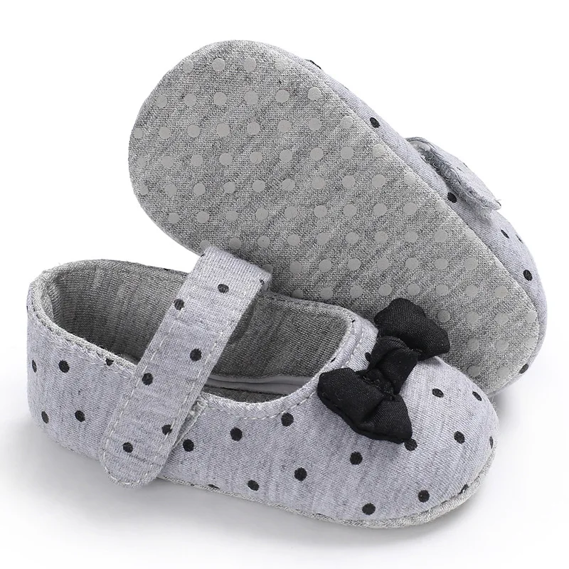 0-18 Months Cute Dot Toddler Newborn infant Girl princess Bowknot Strappy Baby Shoes Kid Crib First Walkers Moccasins |