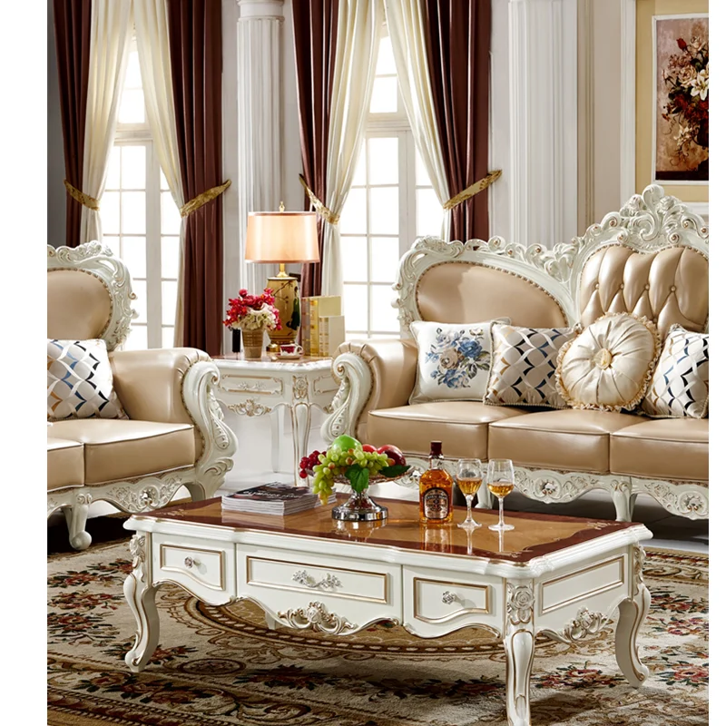 Деревянный резной дизайн необычный диван набор новая модель Роскошная гостиная