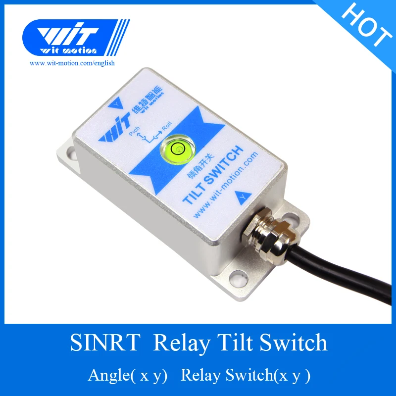 Высокая точность SINRT 2 оси Угол наклона реле и переключатель сигнализации(0-90 °) и водонепроницаемый IP67 и антивибрационный датчик для ПК