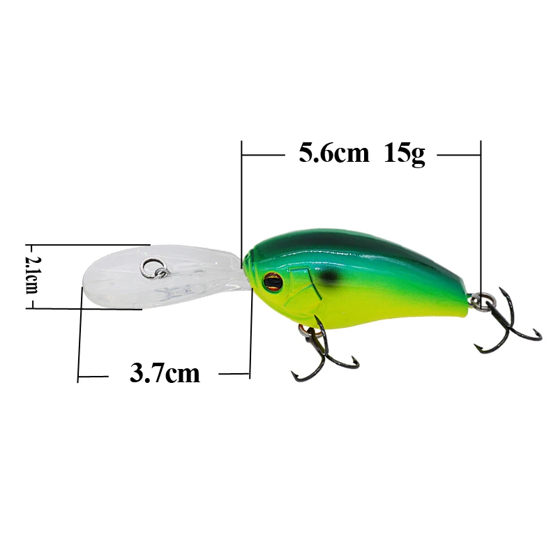 Кренкбейт 5 6 см 15 г Floating0-3m VMC тройные Крючки Isca искусственная кренкбейт Pesca Leurre Peche
