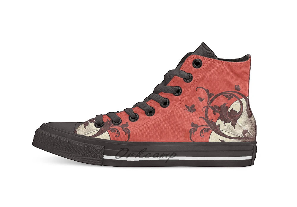 Тканевые кроссовки с высоким верхом и надписью Слушайте свое сердце | Спорт