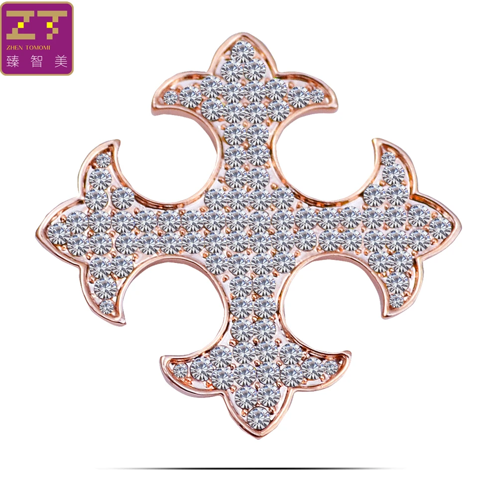 Zhen томоми простой властная крест Стразы шарф пряжки корсаж брошь Шпильки на день