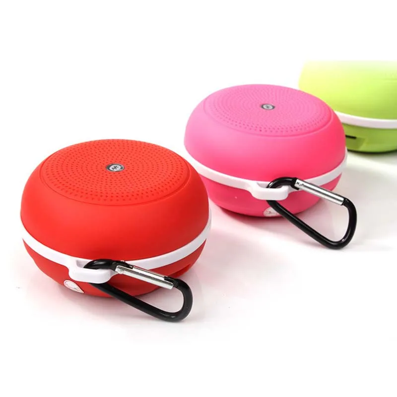 Маленькая круглая Беспроводная Bluetooth колонка FM радио музыкальный плеер с