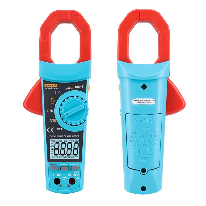 VC903 VC902 True RMS цифровой клещи Ac/Dc Ток Напряжение Автоматический диапазон Емкость Сопротивление Высокая точность мультиметр