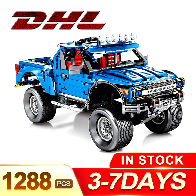 DHL Raptor F150, блоки, совместимые с Technic, модель 75875, строительные блоки для мальчиков, подарок на день рождения, игрушки для мальчиков, детские, 1288 шт