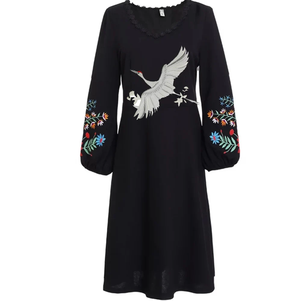 1 шт. изысканной вышивкой японского журавля птицы аппликация милый ангел мальчик