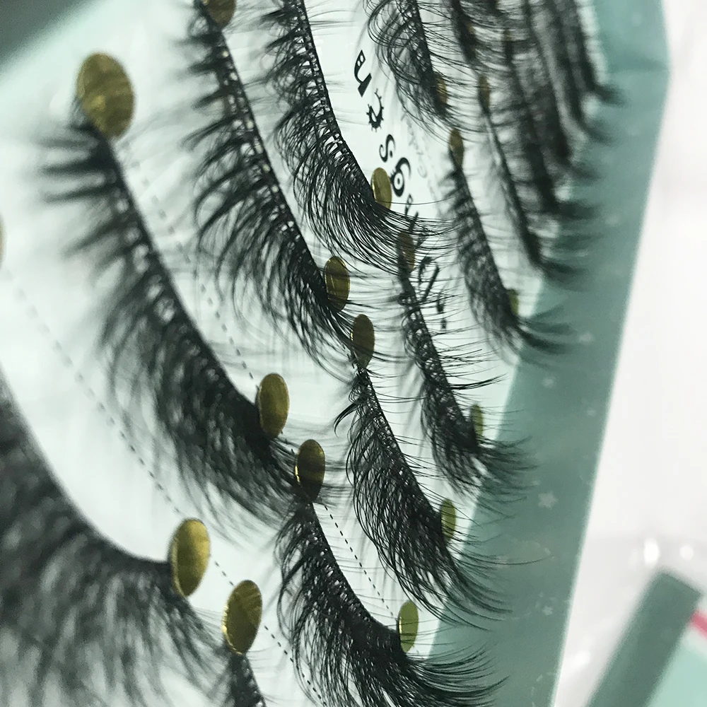 10 пар 3D Искусственные норковые ресницы натуральный макияж пушистые ручной