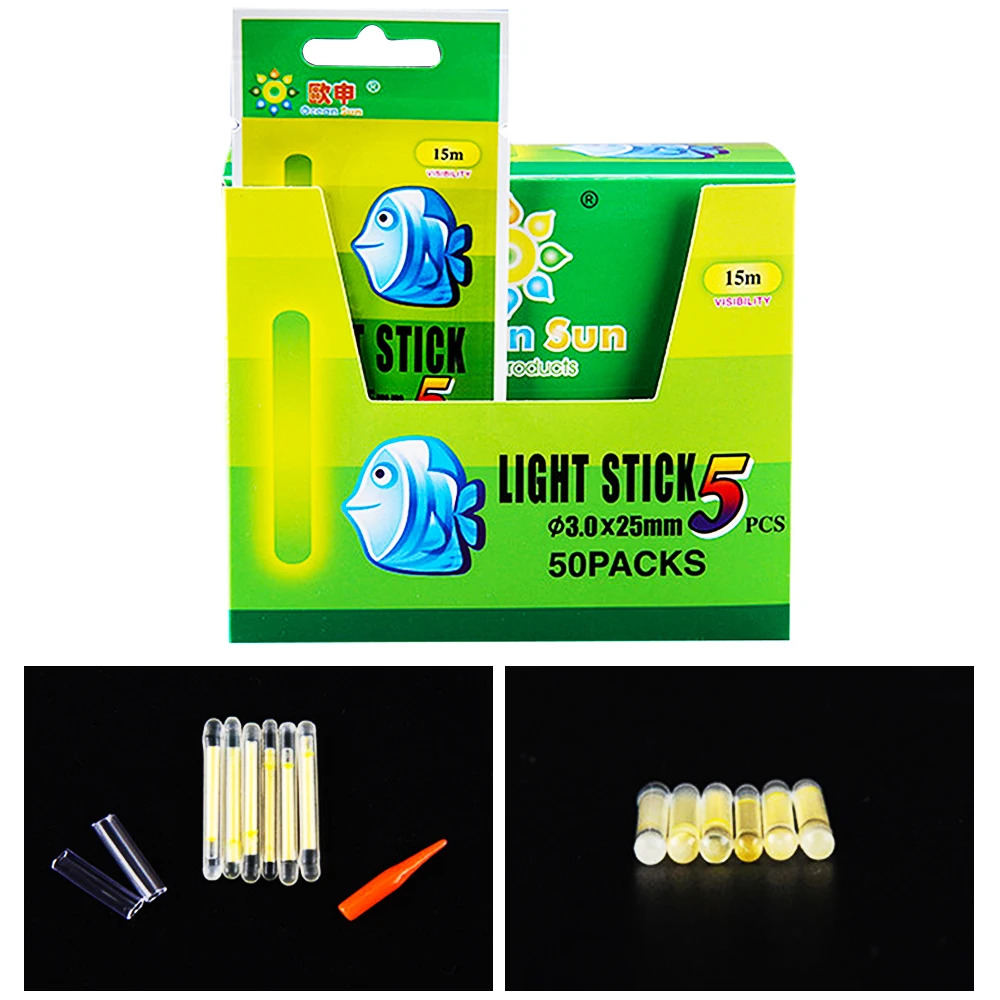 10/20/50 шт 4,5*37 мм рыболовный поплавок флуоресцентный Lightstick ночник плавающий стержень огни темно-палке полезные много рыбалки/партия