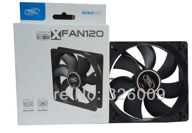 120 мм 12 см 12025 один вентилятор Супер Mute для питания компьютера Корпус Cooler Deepcool XFAN |