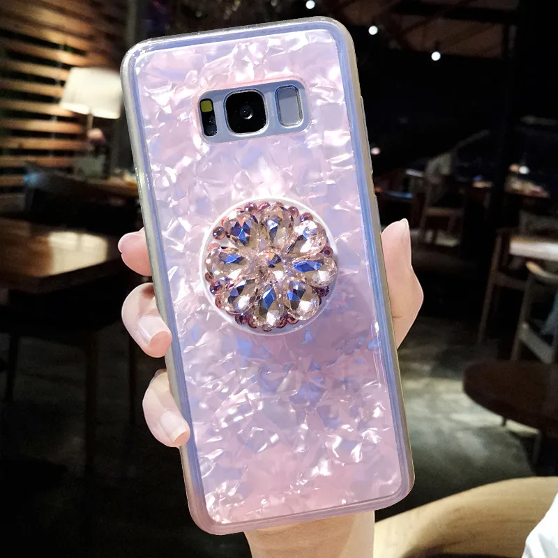 SY чехол 3D АЛМАЗНОЕ КОЛЬЦО силиконовый для телефона iPhone X XR Xs Max 6 6S 7 8 Plus samsung S7 edge S8 S9