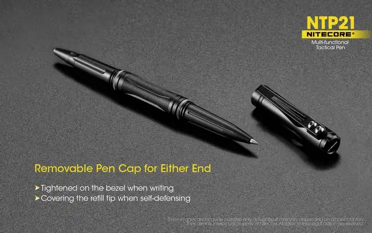 NITECORE NTP21 многофункциональная тактическая ручка легкий стеклянный выключатель портативный инструмент самозащиты алюминиевая ручка из сплава