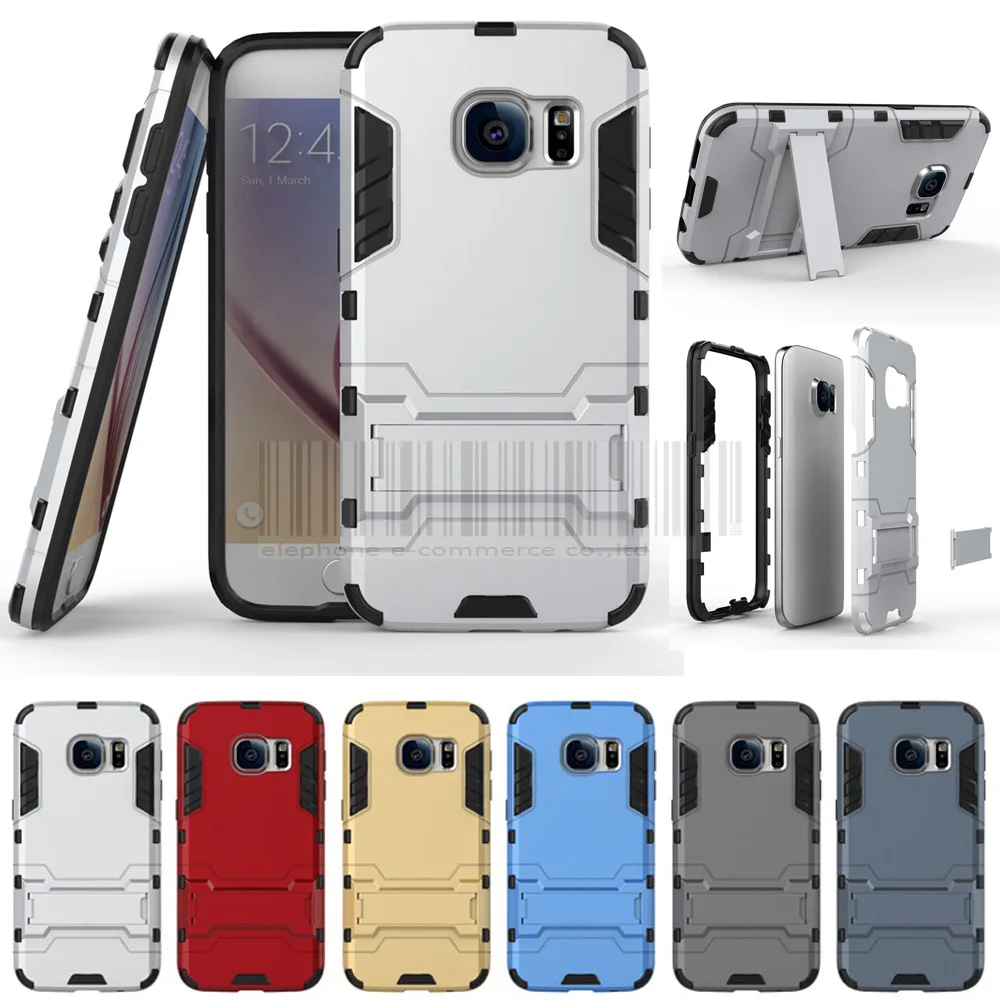 Тонкий гибридный противоударный жесткий чехол для samsung Galaxy S6/S7 Edge Plus/S5 Neo/Note 5/J1 Ace