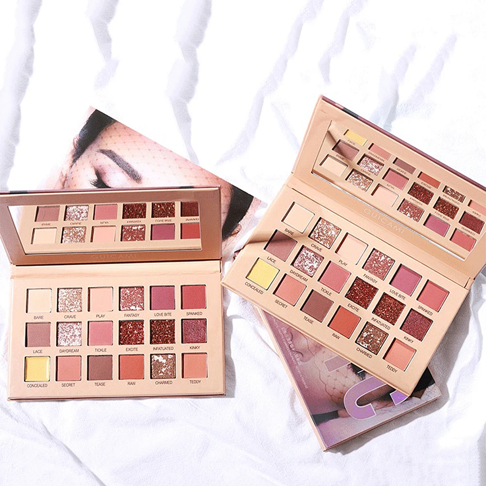 Тени для век 18 цветов пустынные розовые матовые Перламутровые тени блестящая