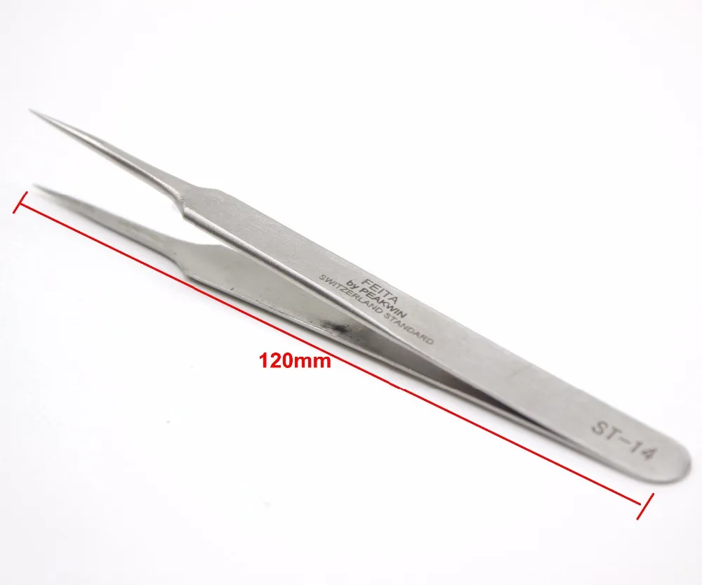 

FEITA ST13/14/15 Industrial Tweezers Stainless Steel ESD Hand Diy Repair Tools for Beauty Eyelash Extension,Nail Art, Handwork