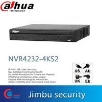 dahua nvr 4k video recorder 32ch nvr4232 4ks2 h 265h 264 up to 8mp resolution for preview playback people counting ip camera