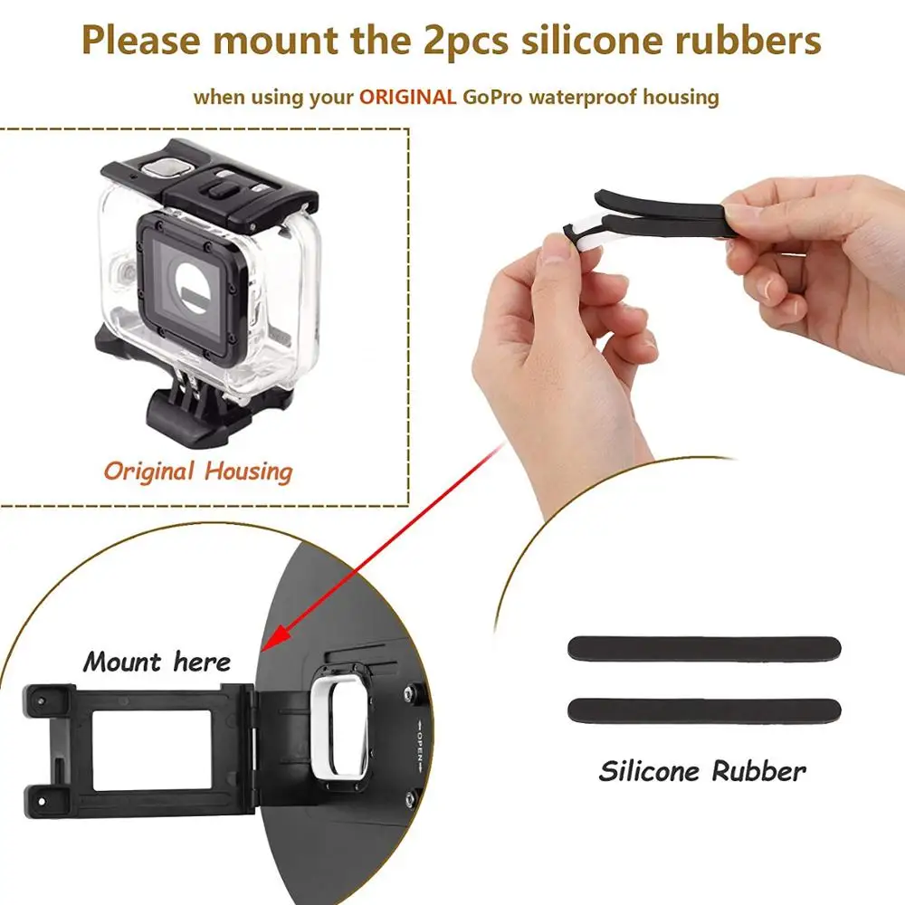 Pаспродажа Купольная бленда для экшн-камер Gopro Hero 7 Black/6 5 (2018), 6 дюймов