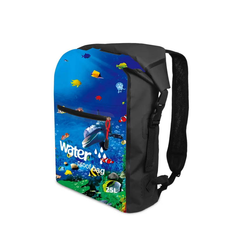 SZX 25L Открытый водонепроницаемый плавательный мешок ведро сухой мешок сумка для хранения Рафтинг Спорт Каякинг путешествия водонепроницаемый рюкзак - Цвет: color 2
