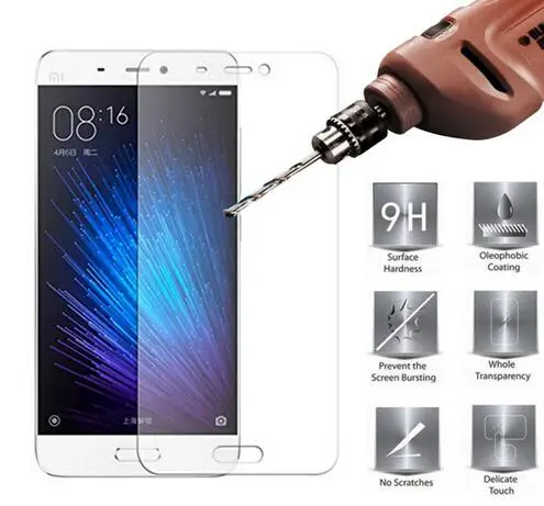 2 упаковки, закаленное стекло для Xiaomi mi 5 mi 5, защита экрана 9H 2.5D, защитная пленка, Защитное стекло для Xiaomi mi 5, закаленное стекло
